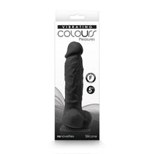 Load image into Gallery viewer, B4-Small Silicone Colours Dildo in Black