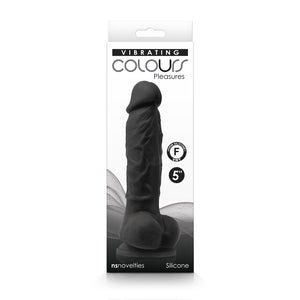 B4-Small Silicone Colours Dildo in Black